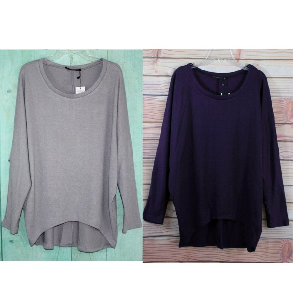 Lot 2 Zanzea Sweater Off-Shoulder  Oversized Pul…
